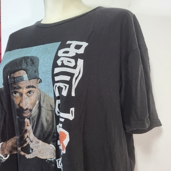 Tupac Poetic Justice Black T-Shirt - Picture 3 of 6